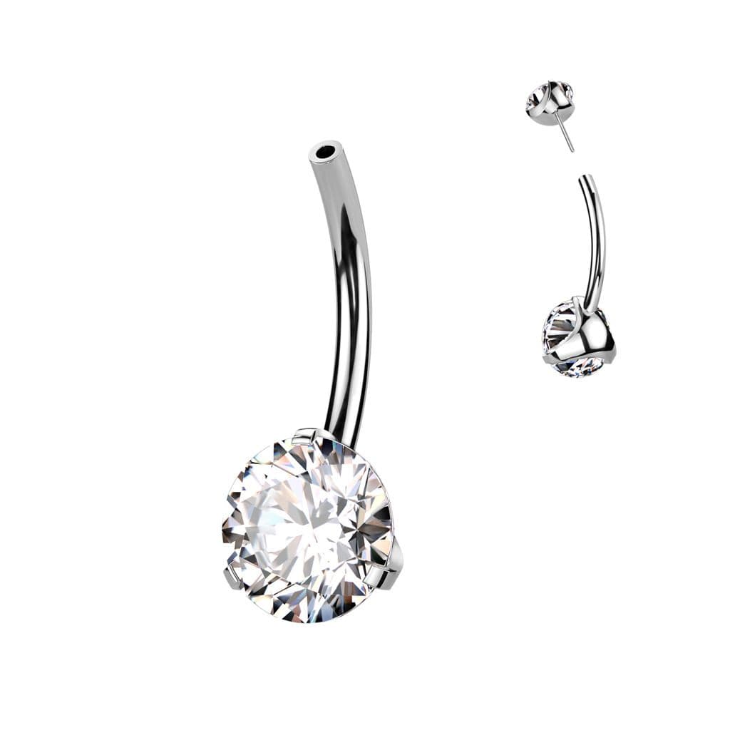 PUSH IN piercingu do pupíku TITAN (čirá) - TIT1273-C