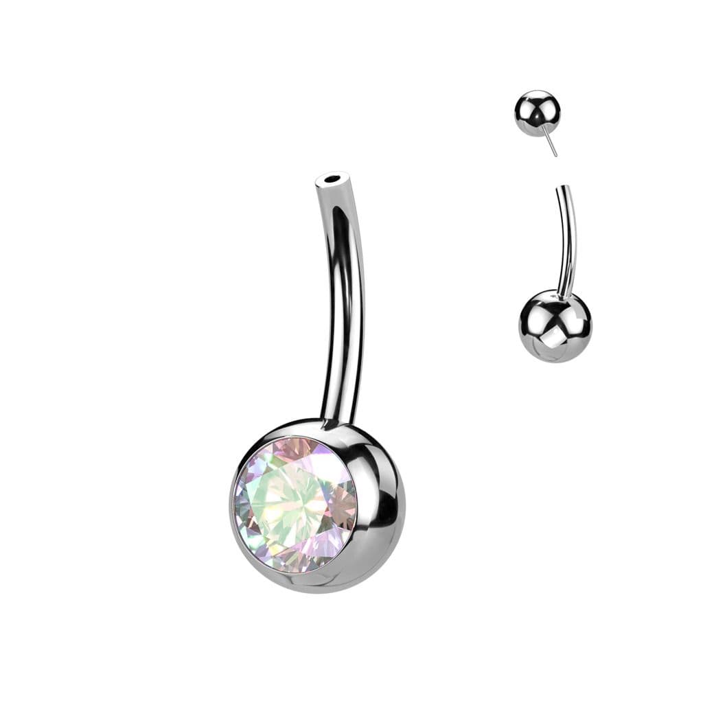 S4U PUSH IN piercingu do pupíku TITAN (duhová) - TIT1272-AB - náhled 1