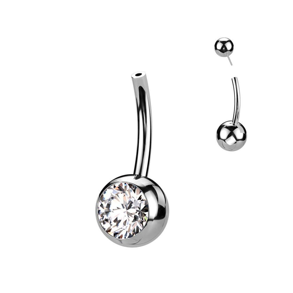 S4U PUSH IN piercingu do pupíku TITAN (duhová) - TIT1272-AB - náhled 4