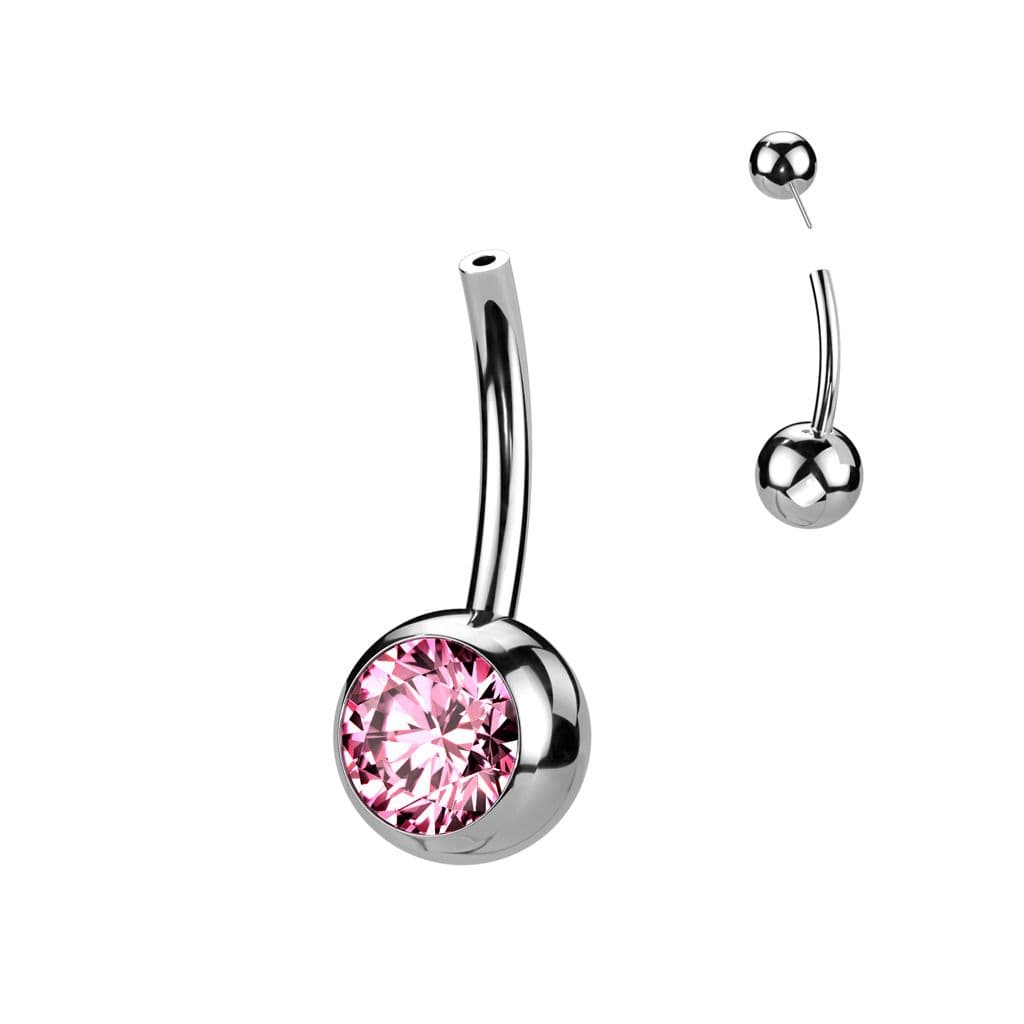 S4U PUSH IN piercingu do pupíku TITAN (duhová) - TIT1272-AB - náhled 5