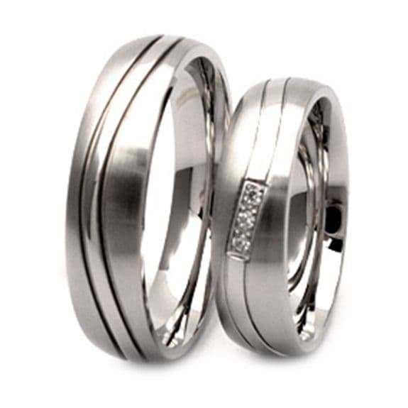 NUBIS NSS3011 Pánský snubní prsten ocel (58) - NSS3011-58 - náhled 2