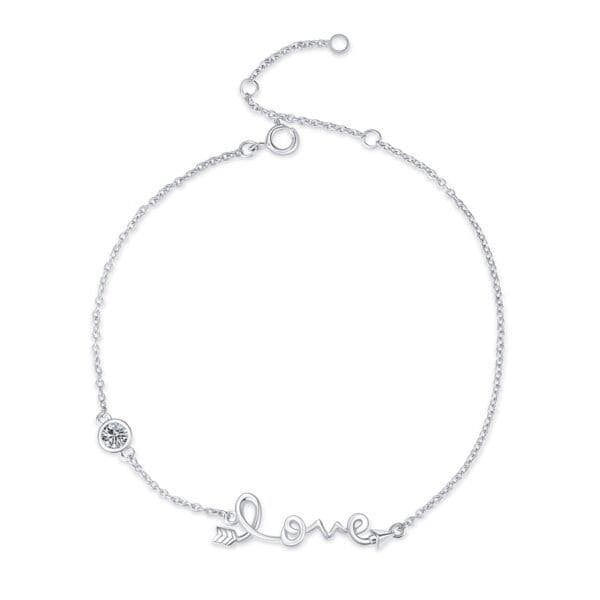 Stříbrný náramek Love - ZB86231 - náhled 1