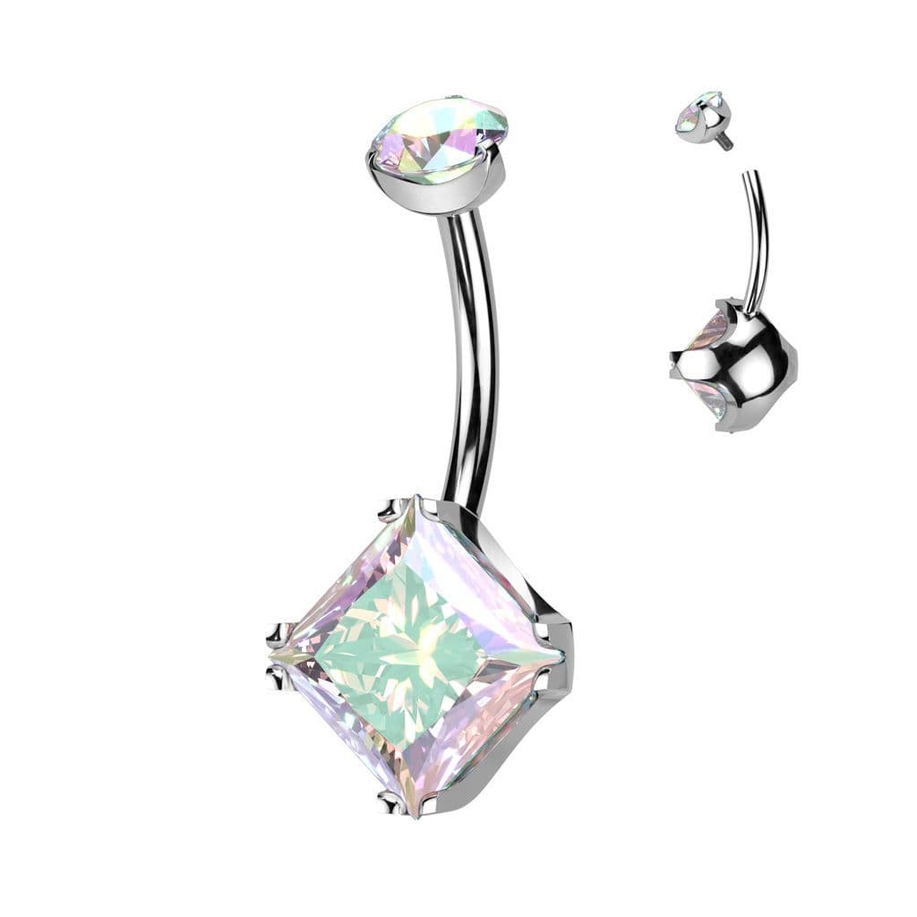 Piercing do pupíku - TITAN (duhová) - TIT1264-AB - náhled 1