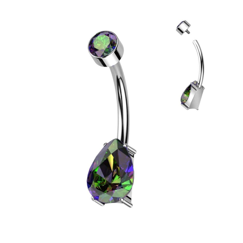 Piercing do pupíku - TITAN duhový - náhled 4
