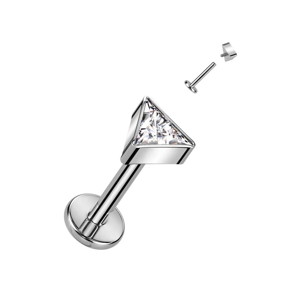 S4U Piercing do brady - labreta TITAN trojúhelník (duhová) - TIT1261AB-1208 - náhled 3