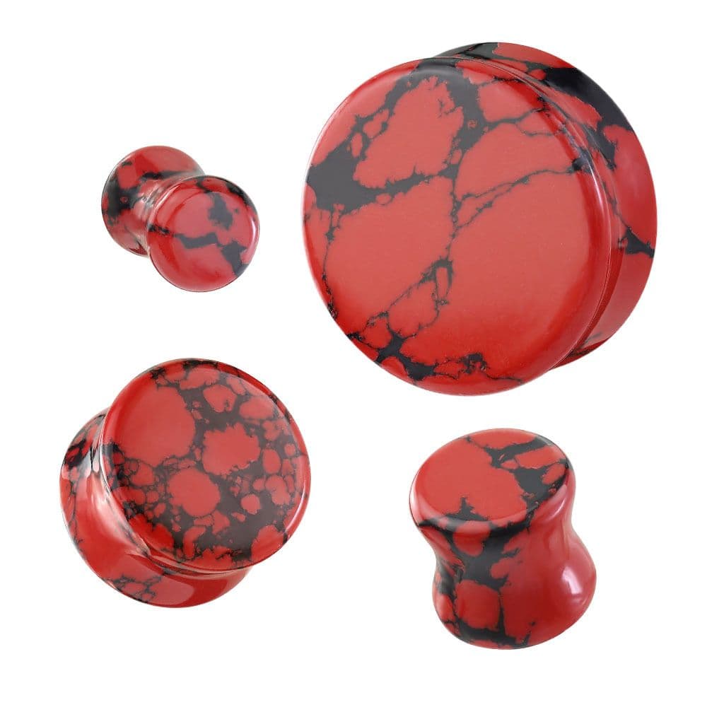 Mramorovaný plug do ucha (6 mm) - PL01280-06 - náhled 1