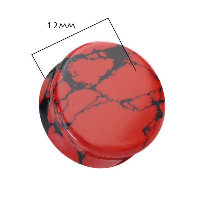 Mramorovaný plug do ucha (6 mm) - PL01280-06 - náhled 3