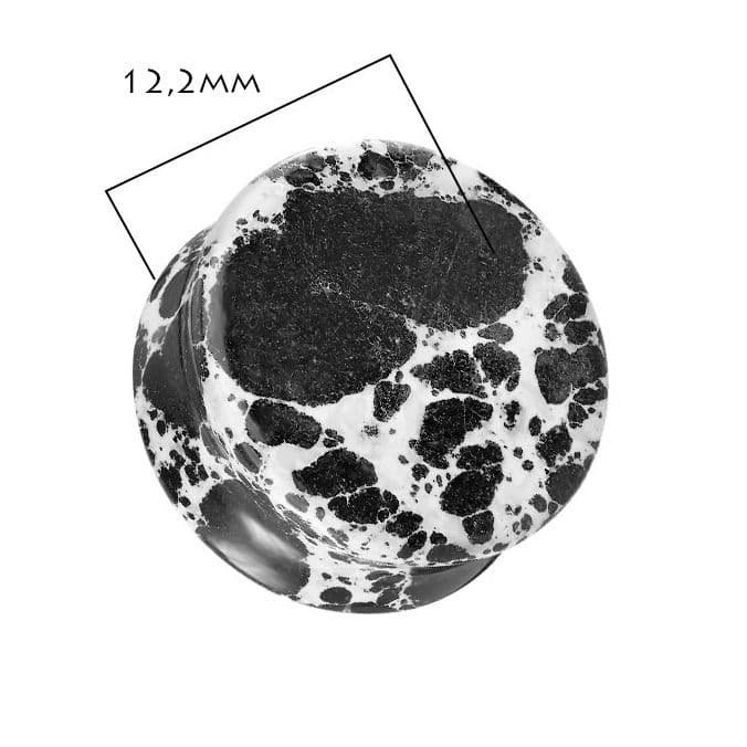 Mramorovaný plug do ucha (14 mm) - PL01279-14 - náhled 3