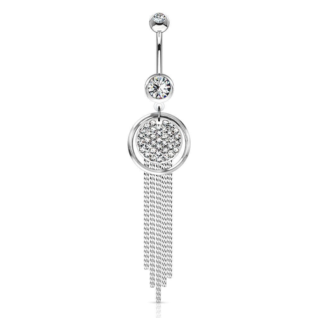 Piercing do pupíku s visací ozdobou (duhový) - náhled 2
