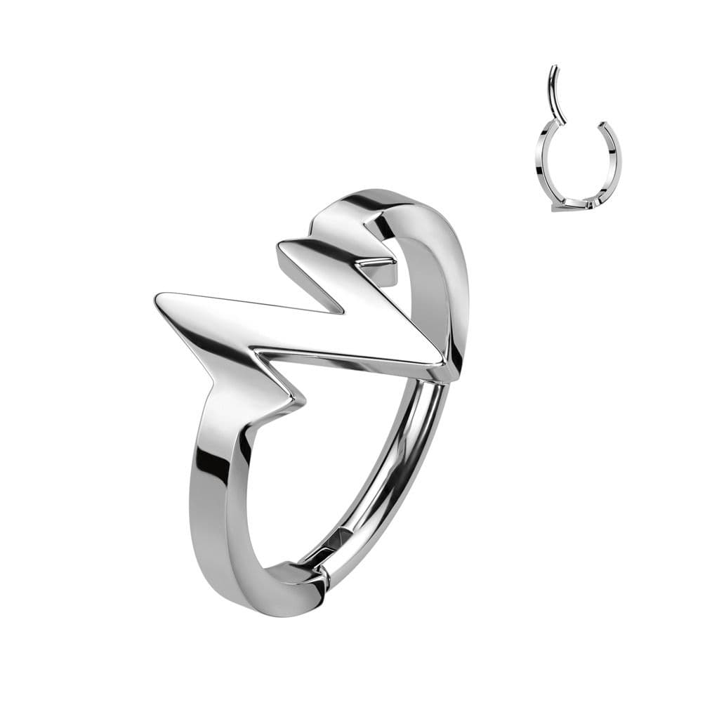 Ocelový kruh - helix / cartilage piercing (1,2 x 10 mm) - SG113ST-1210