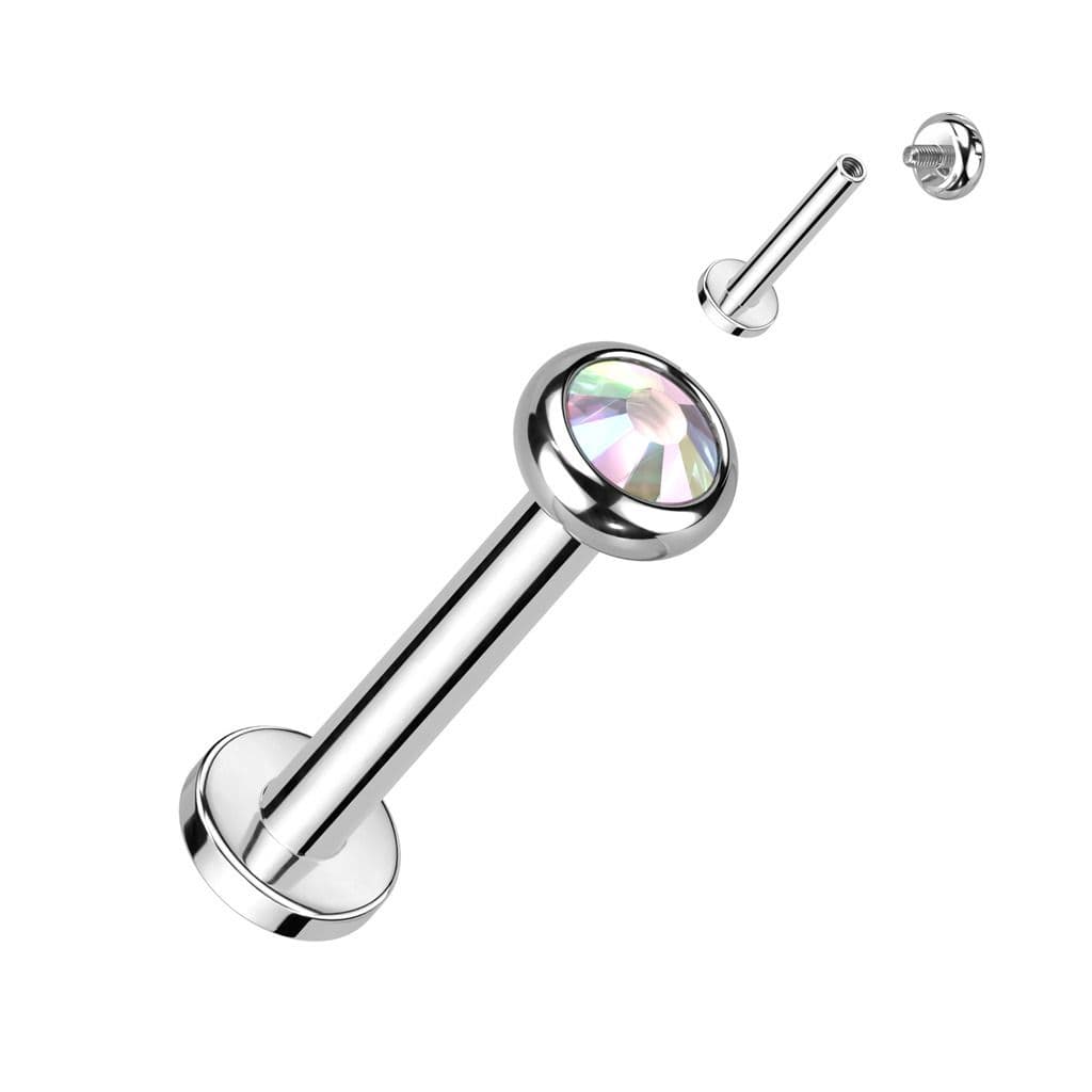 Piercing do brady - labreta TITAN (duhová) - TIT1291AB-1208 - náhled 1
