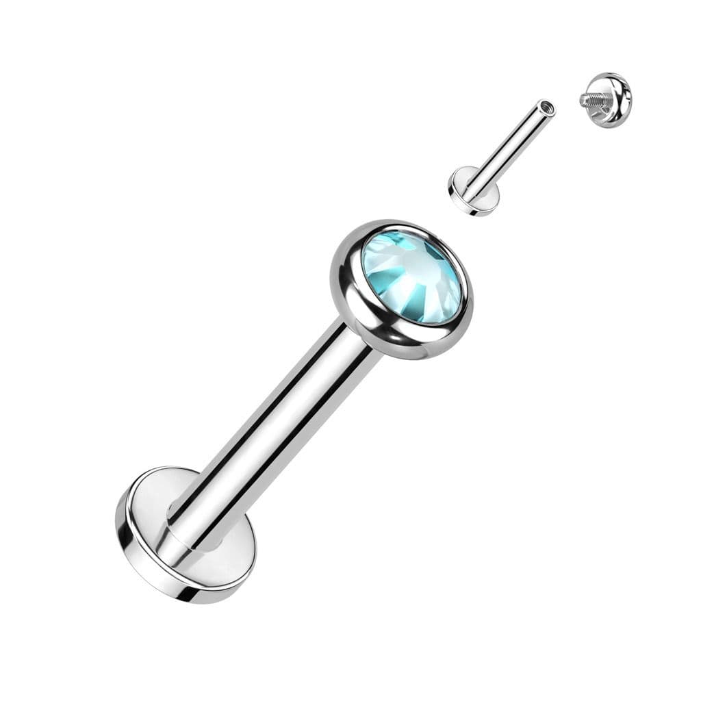 Piercing do brady - labreta TITAN (duhová) - TIT1291AB-1208 - náhled 5