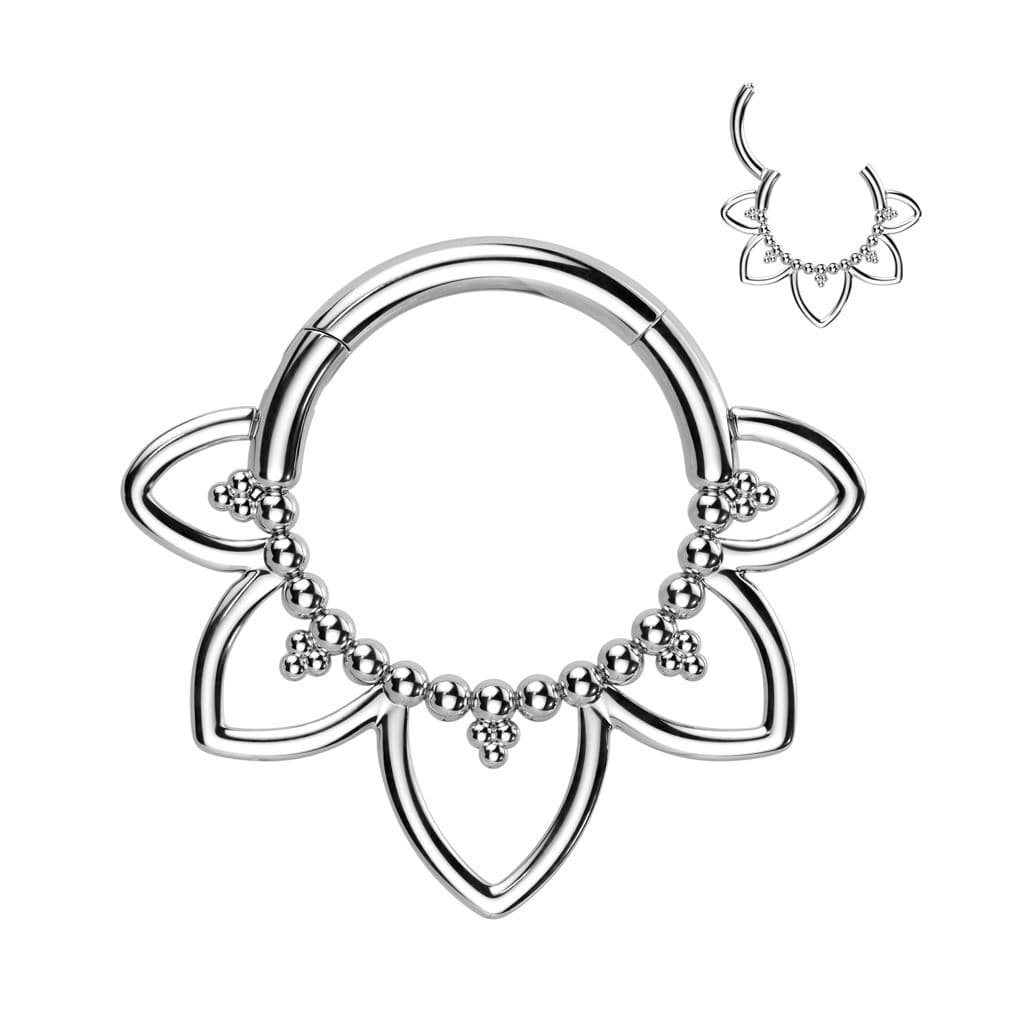 Segment kruh - helix / cartilage / tragus / septum piercing TITAN (1,2 x 10 mm) - TIT1294-1210 - náhled 1