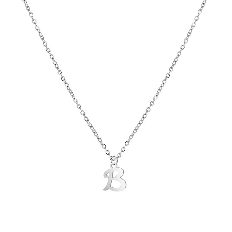 Ocelový náhrdelník, písmeno S - OPD0339-S - náhled 3