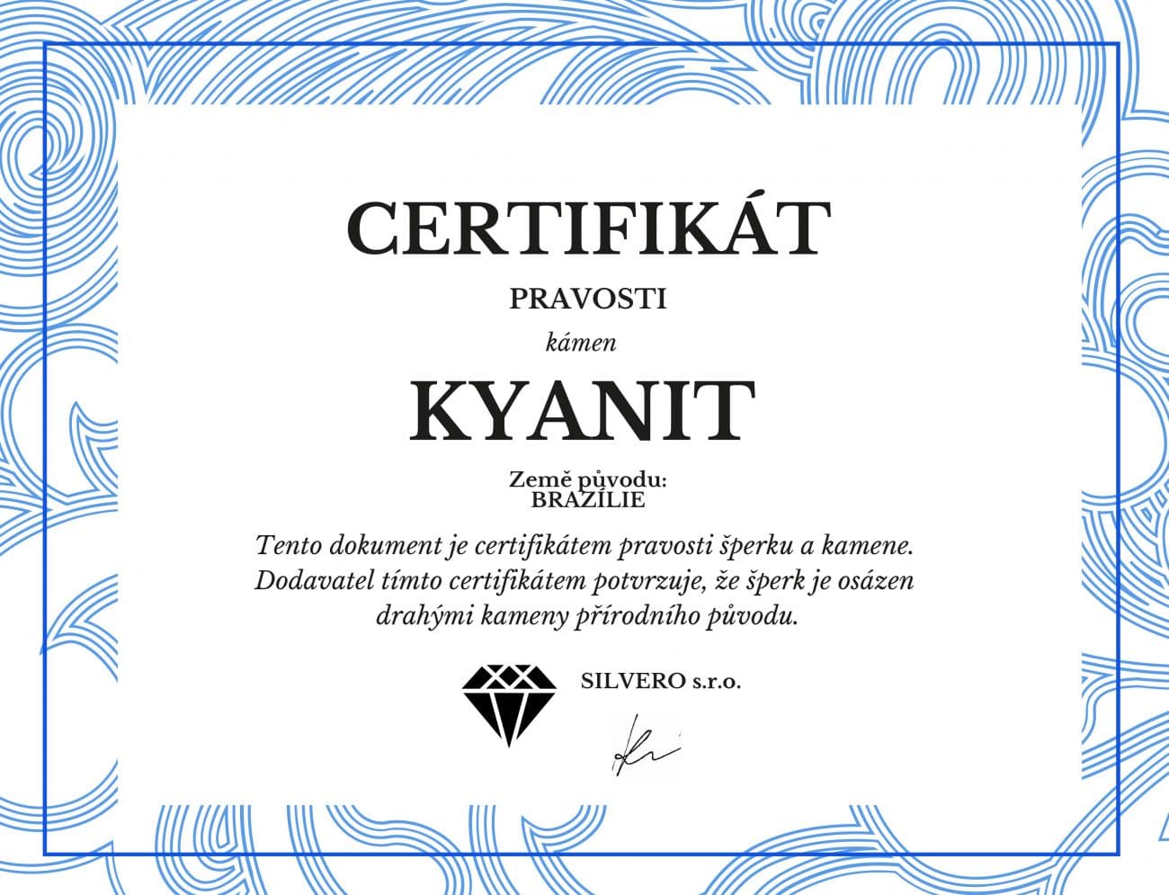 NUBIS Stříbrné visací náušnice s kyanitem - NB-3856 - náhled 2
