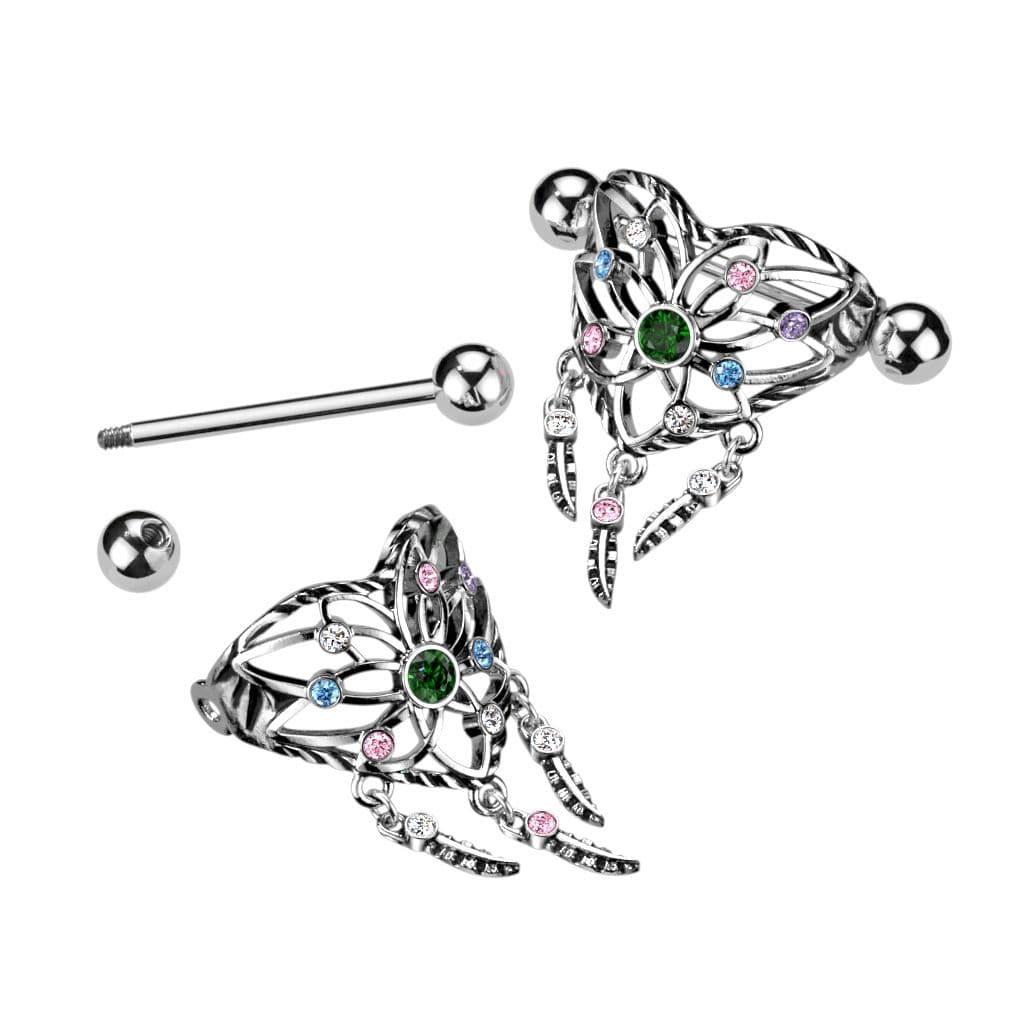 Piercing do bradavky srdce - náhled 2
