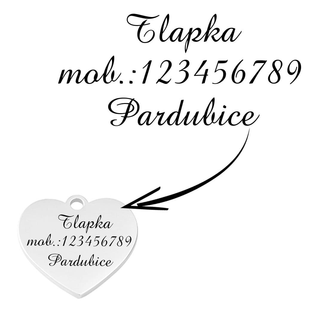 S4U Ocelová psí/kočičí známka srdíčko - PZ040 - náhled 3