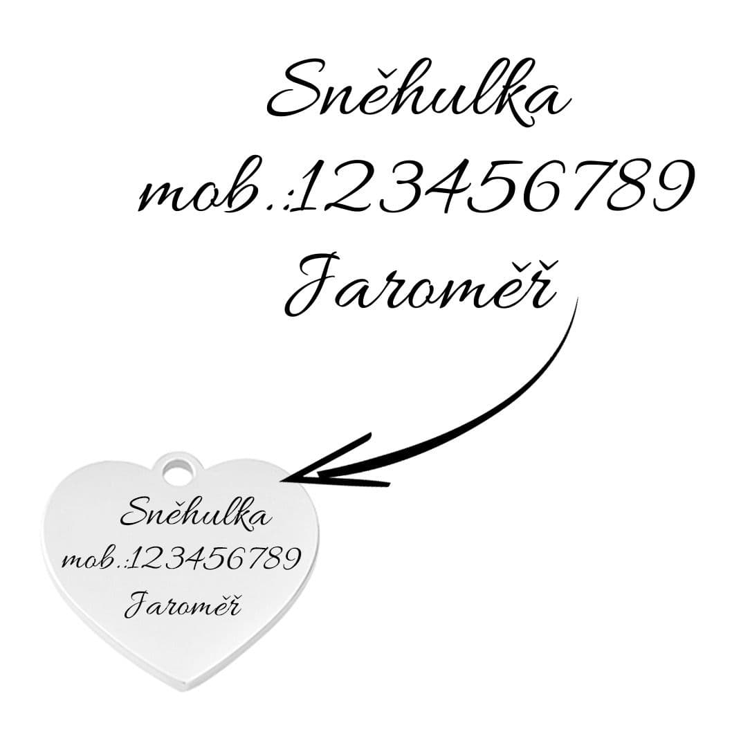 S4U Ocelová psí/kočičí známka srdíčko - PZ040 - náhled 5