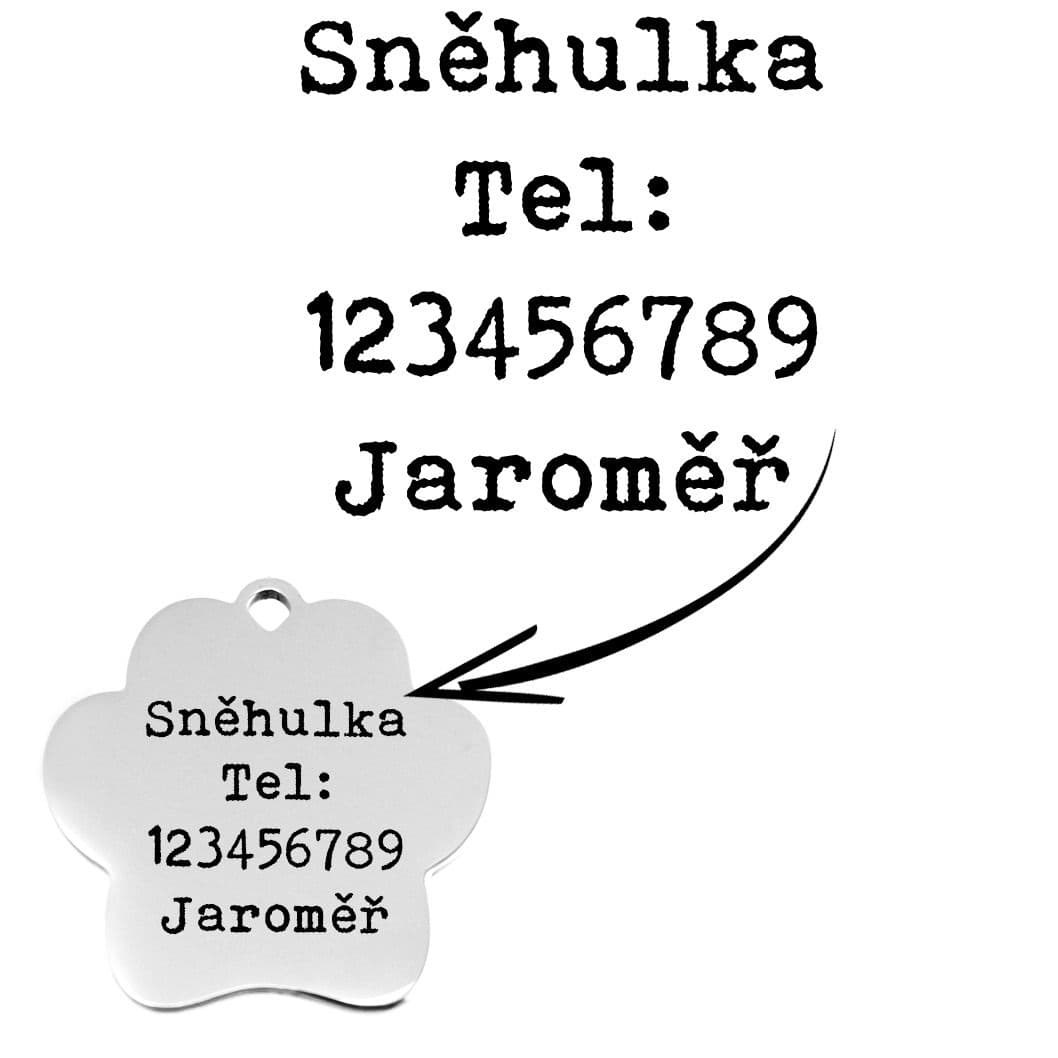 S4U Ocelová známka - tlapka - PZ042 - náhled 4