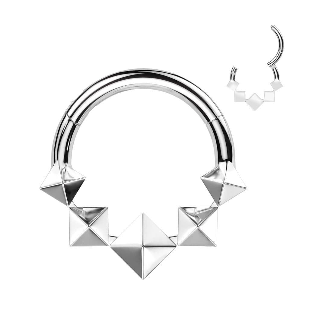 Segment kruh - helix / cartilage / tragus / septum piercing TITAN, 1,2 x 8 mm - TIT1300-1208 - náhled 1