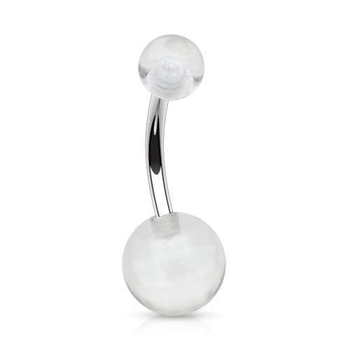 Piercing do pupíku - banánek (fialová) - BA01017-A - náhled 5