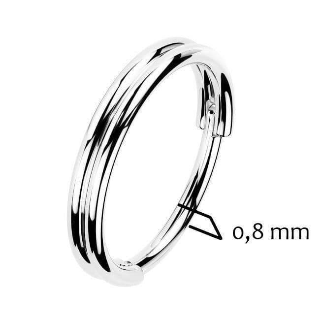 Segment kruh - cartilage / tragus / septum piercing (10 mm) - K1045-10 - náhled 3