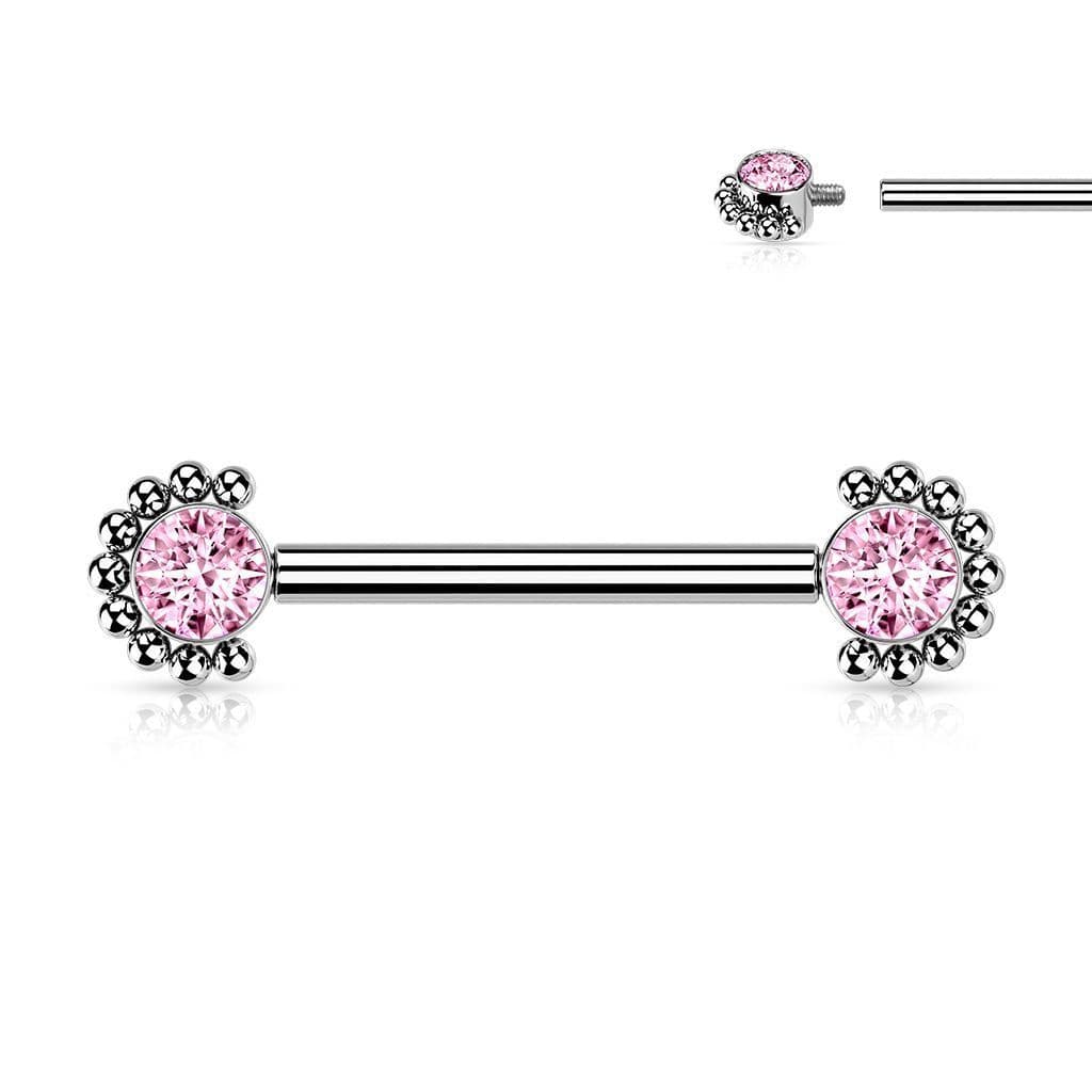 Piercing do bradavky z titanu (duhový) - náhled 5
