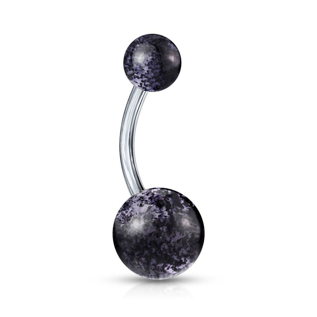 Piercing do pupíku - TITAN (fialová) - TIT1005-A - náhled 3