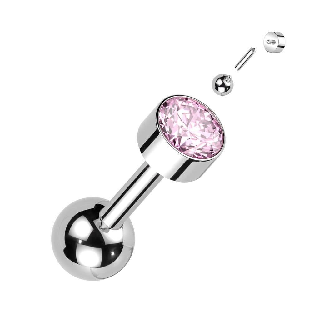 Cartilage/tragus piercing do ucha TITAN (duhový) - náhled 4