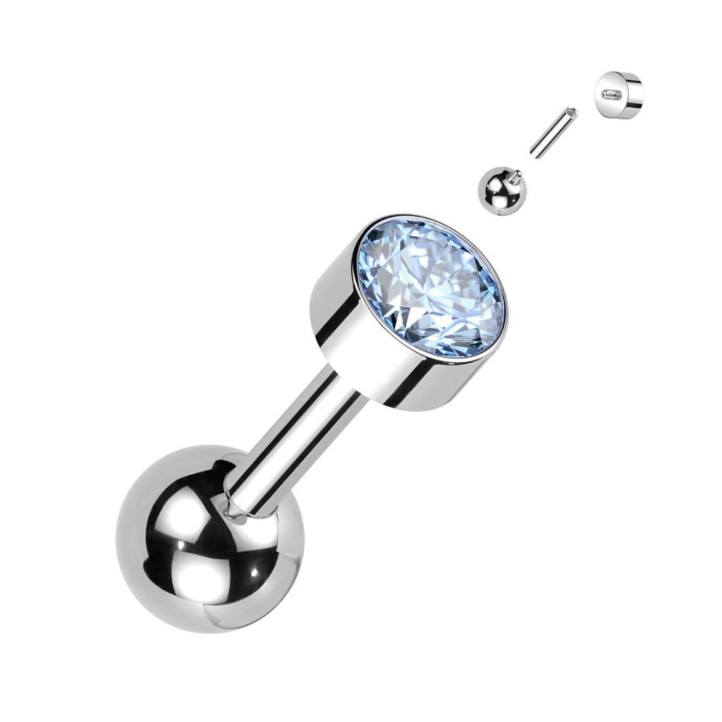 Cartilage/tragus piercing do ucha TITAN (duhový) - náhled 5