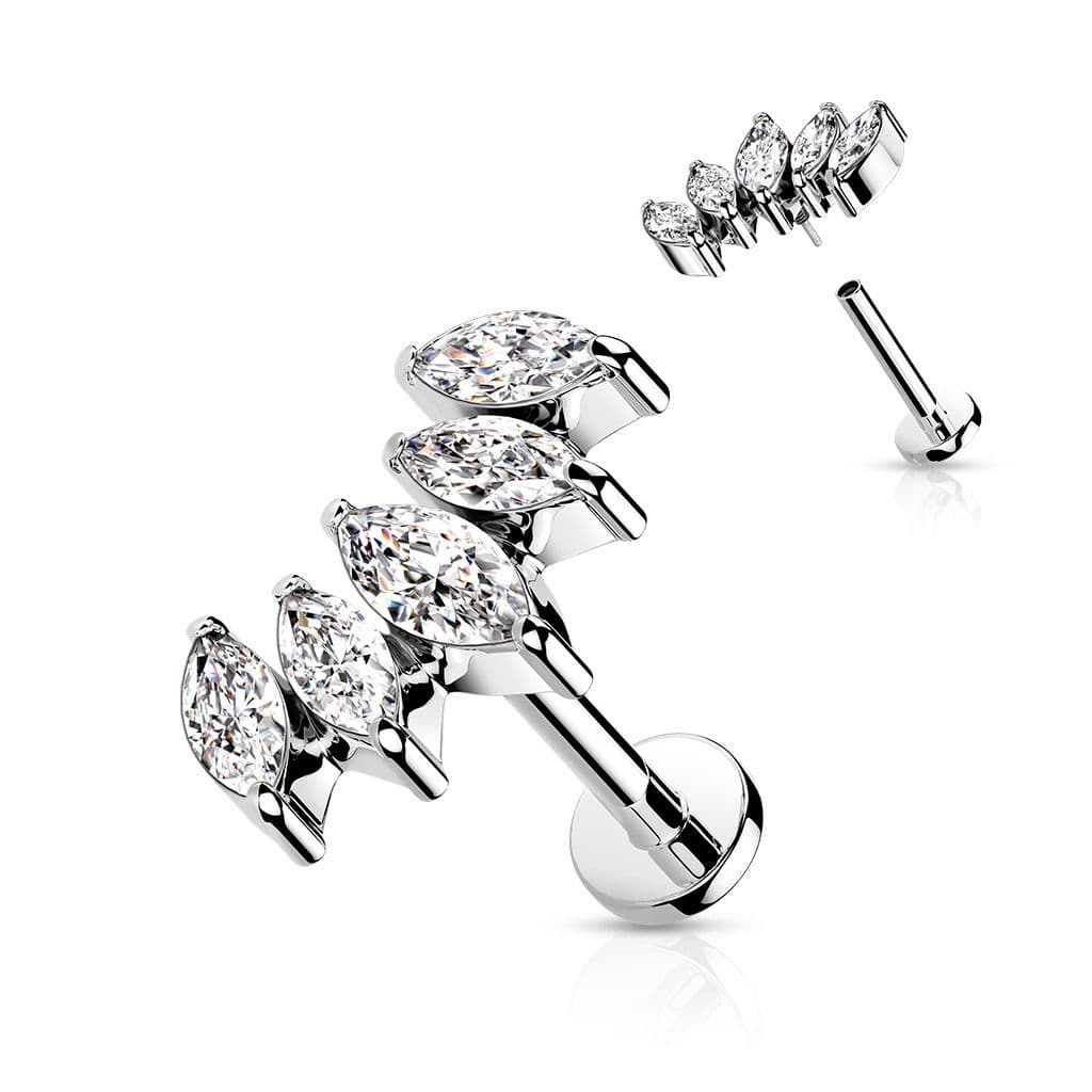 Labreta / cartilage piercing (1,2 x 6 mm) - LB0041ST-1206