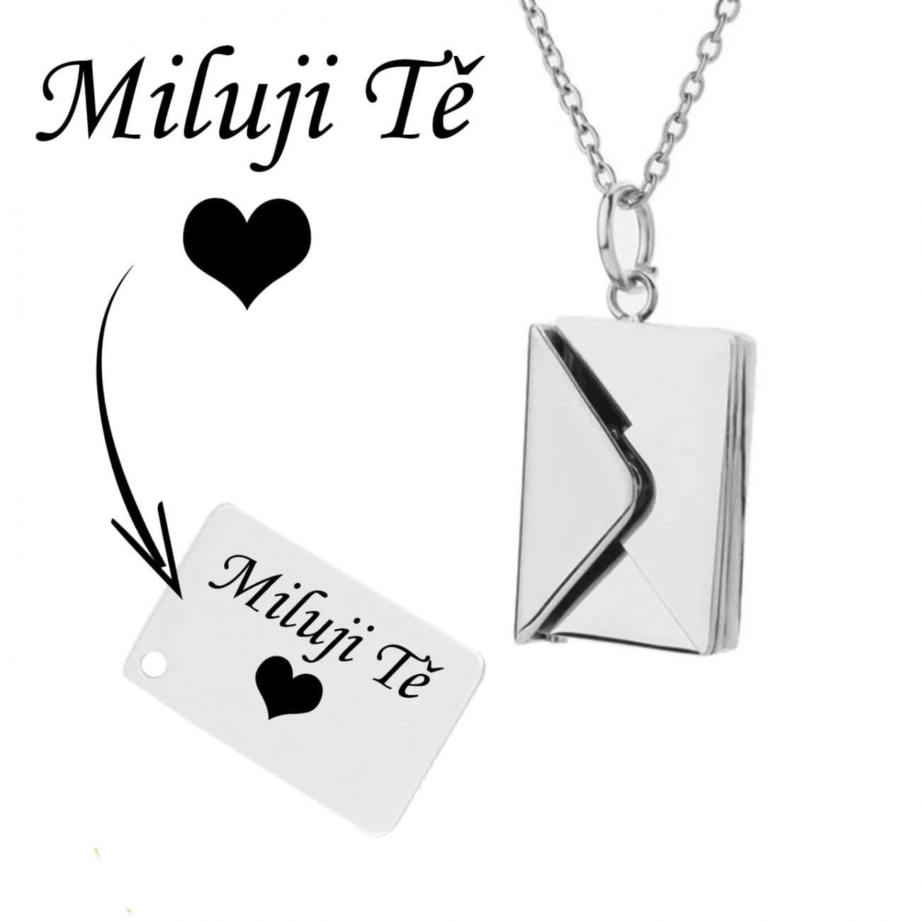 S4U Ocelový náhrdelník obálka - OPD0337-ST - náhled 4
