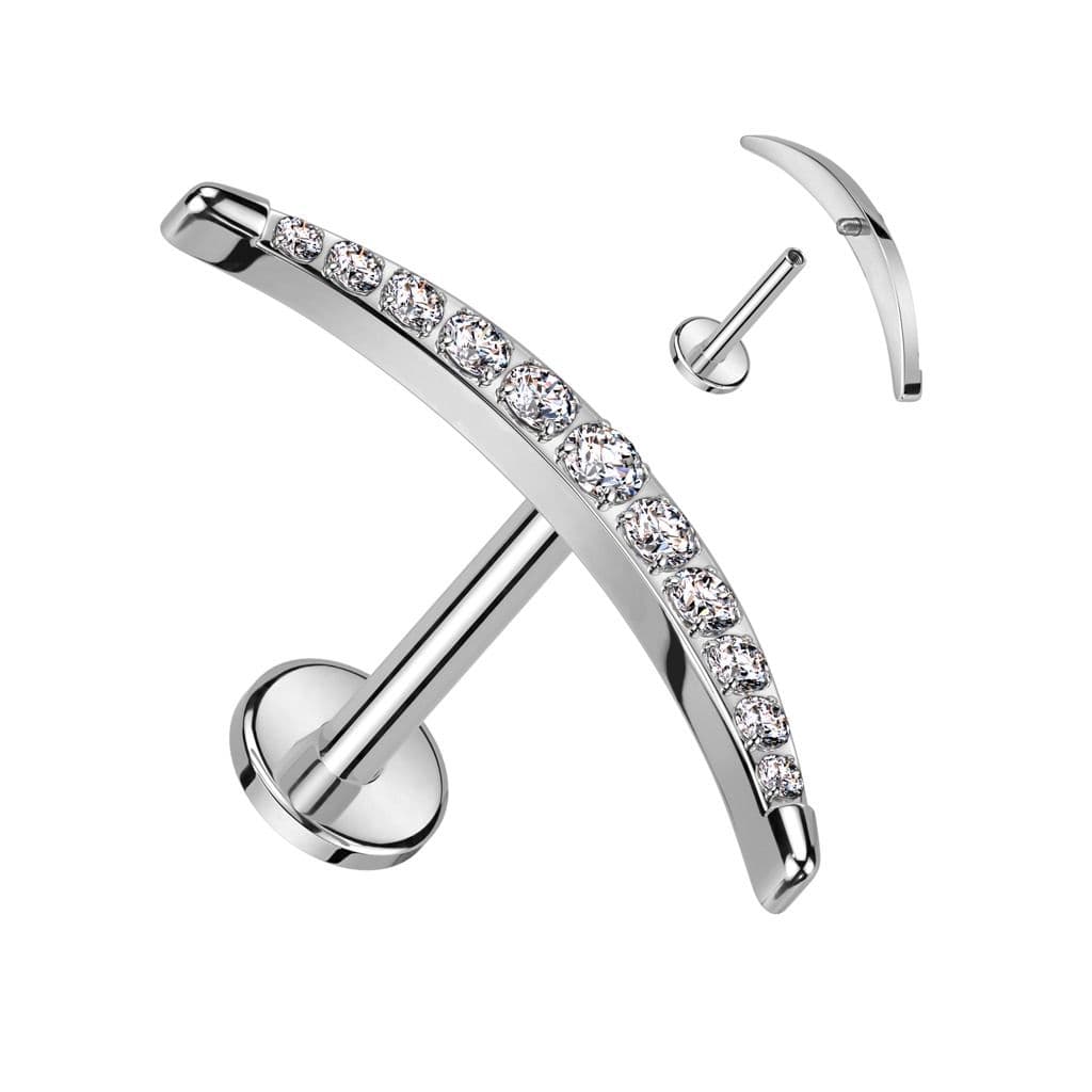 S4U Piercing do brady - labreta TITAN (1,2 x 6 mm) - TIT1292-1206 - náhled 1