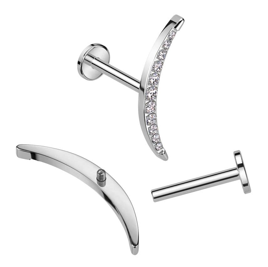 S4U Piercing do brady - labreta TITAN (1,2 x 6 mm) - TIT1292-1206 - náhled 2