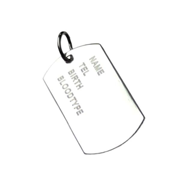Stříbrný přívěsek - dog tag s textem - ZB3115 - náhled 1