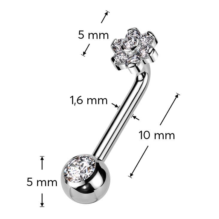 Christina piercing TITAN, kytička - KT007-C - náhled 3