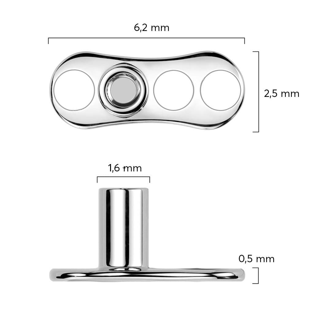 Microdermal base - kotva (výška závitu 2 mm) - MD040-020 - náhled 5