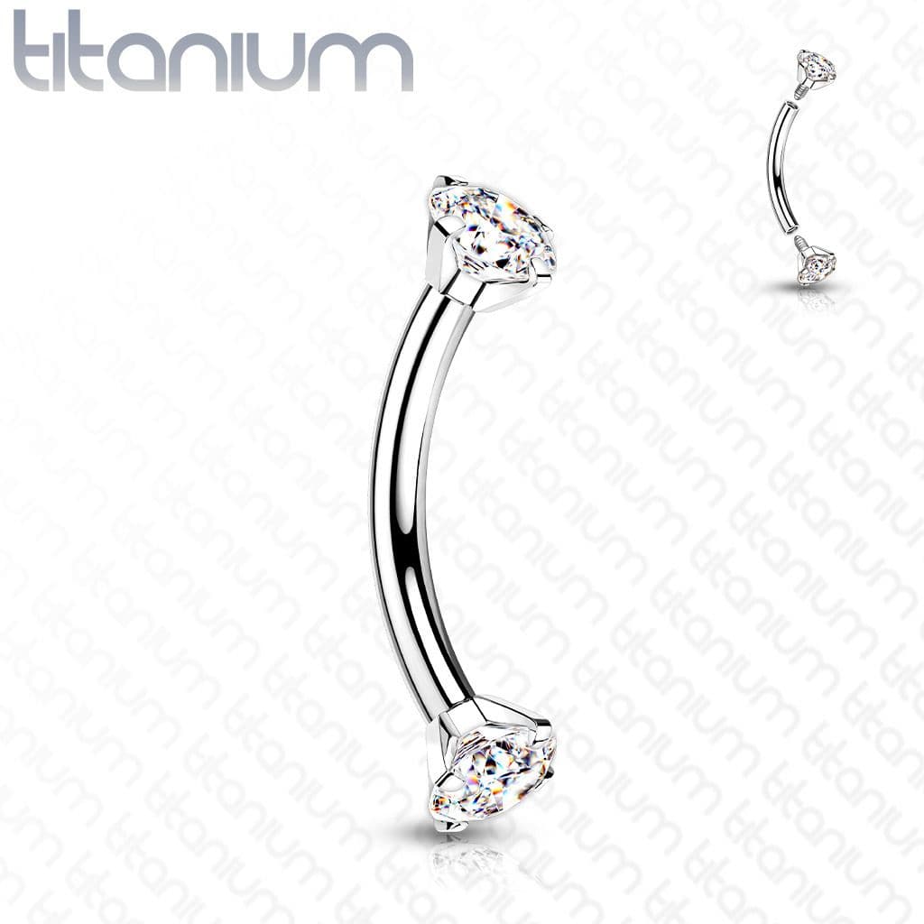 Piercing do obočí TITAN (růžová) - TIT1131P-12083 - náhled 2