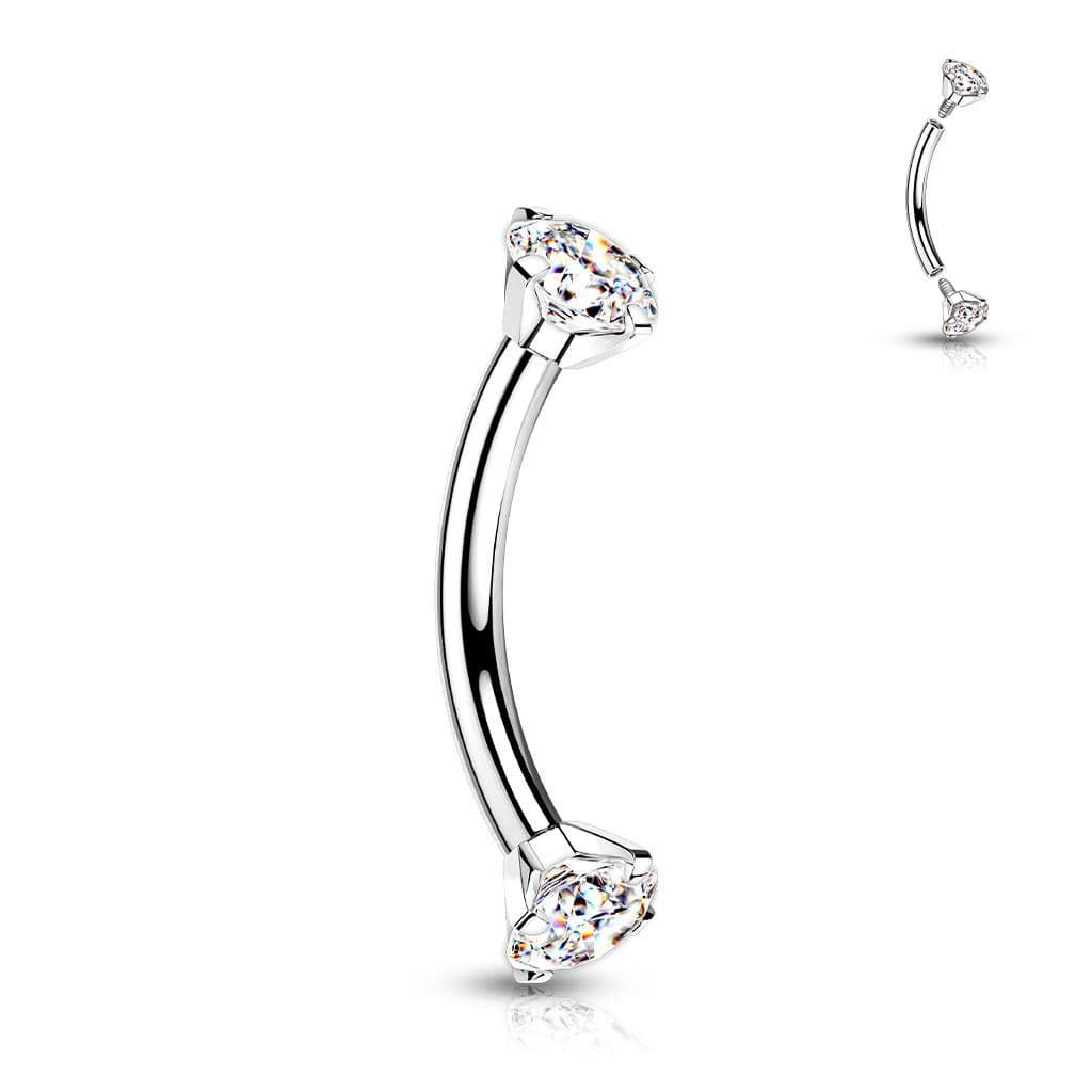 Piercing do obočí TITAN (růžová) - TIT1131P-12083 - náhled 3