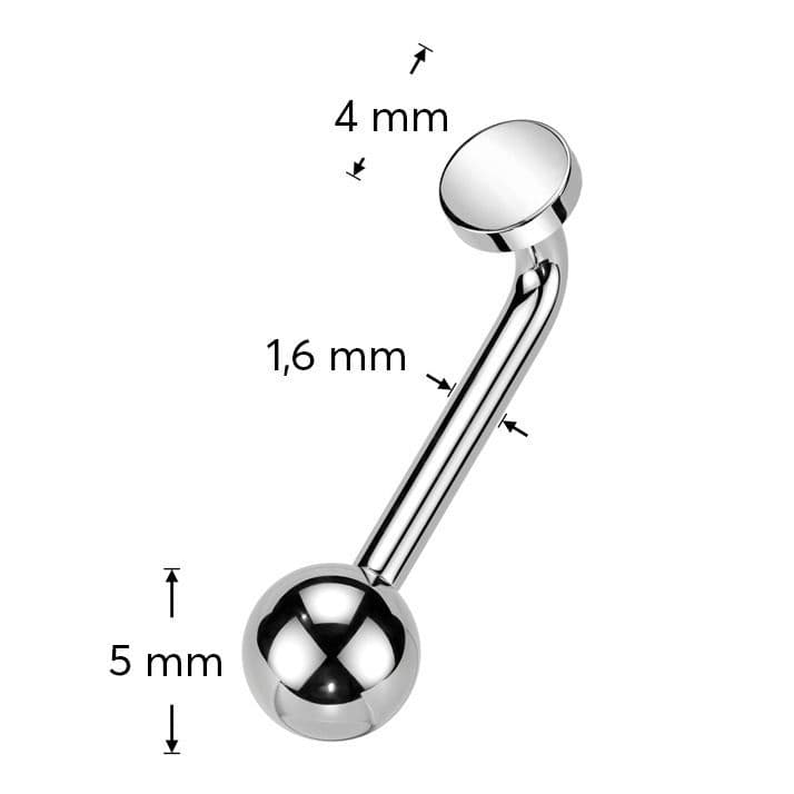 Christina piercing TITAN (1,6 x 10 mm) - KT009-C - náhled 3