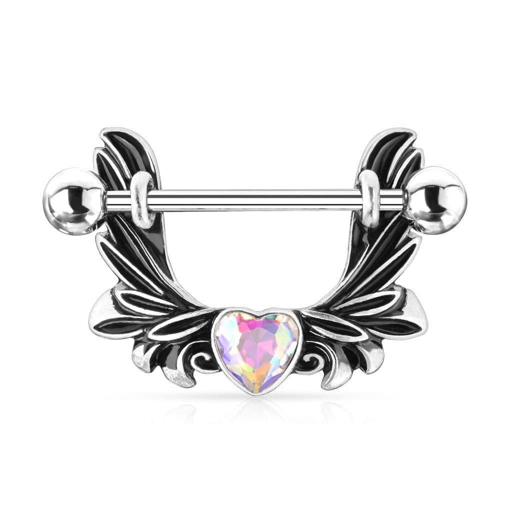 Piercing do bradavky s ozdobou (duhová) - náhled 1
