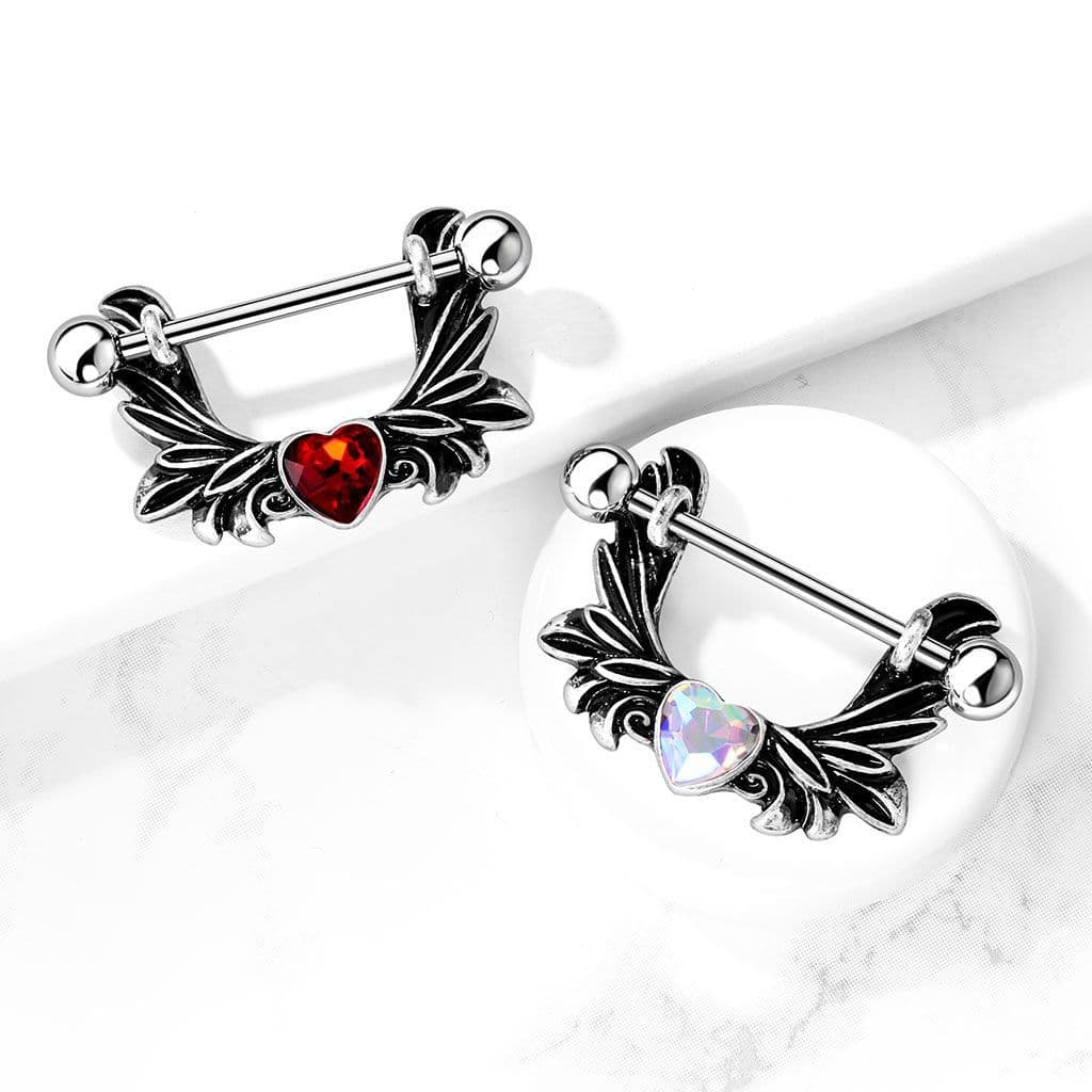 Piercing do bradavky s ozdobou (duhová) - náhled 5
