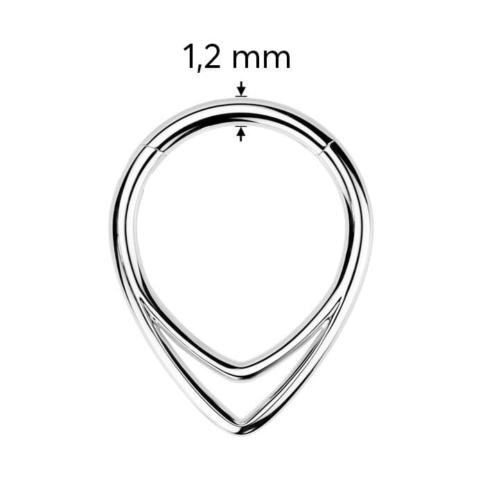 Piercing septum / helix / cartilage TITAN (1,2 x 10 mm) - TIT1328-1210 - náhled 3