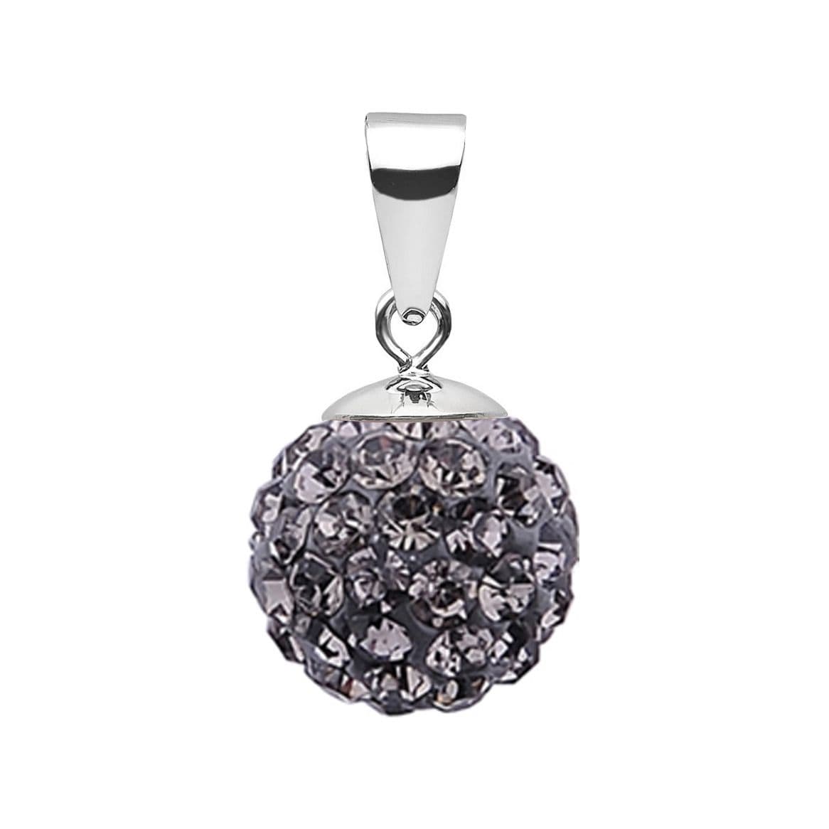 NUBIS Stříbrný přívěsek s krystaly Crystals from Swarovski Black Diamond - NBS002-BD