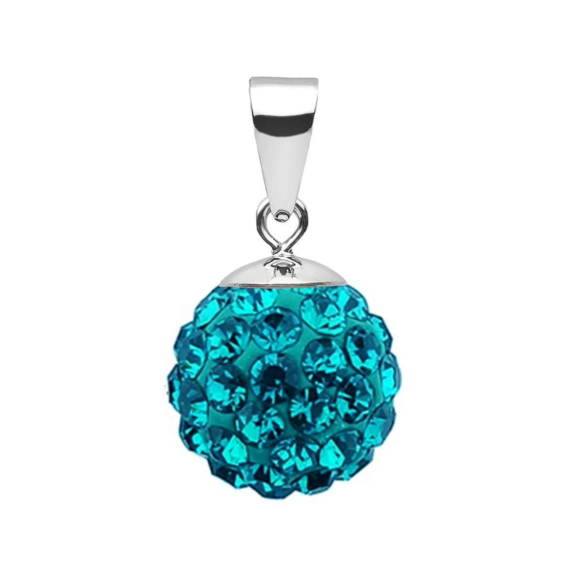 NUBIS Stříbrný přívěsek s krystaly Crystals from Swarovski Blue Zircon - NBS002-BZ