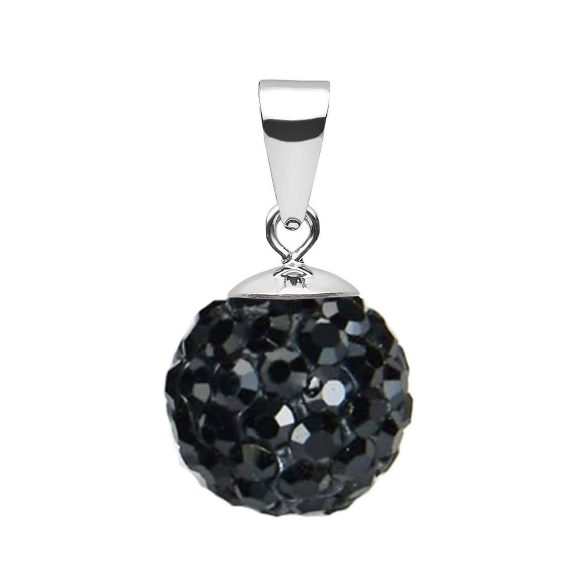 NUBIS Stříbrný přívěsek s krystaly Crystals from Swarovski Black Jet - NBS002-BJ
