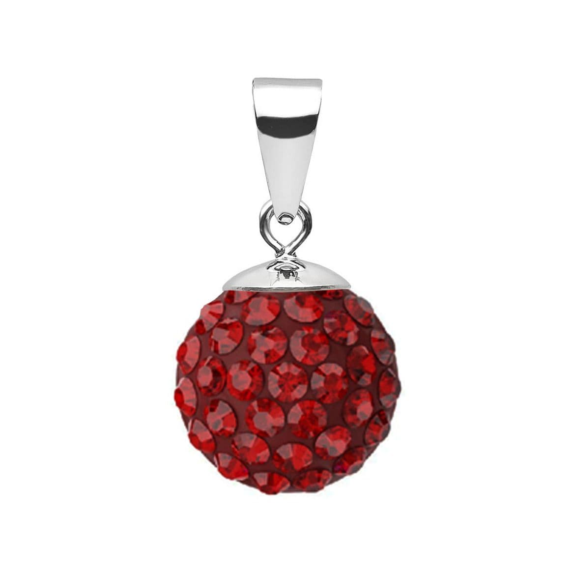 NUBIS Stříbrný přívěsek s krystaly Crystals from Swarovski Siam - NBS002-SI