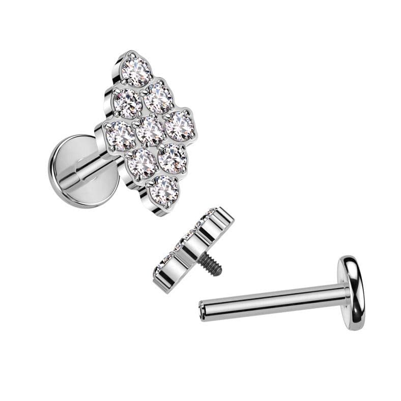 S4U Piercing do brady - labreta TITAN (duhová) - TIT1263AB-1208 - náhled 2