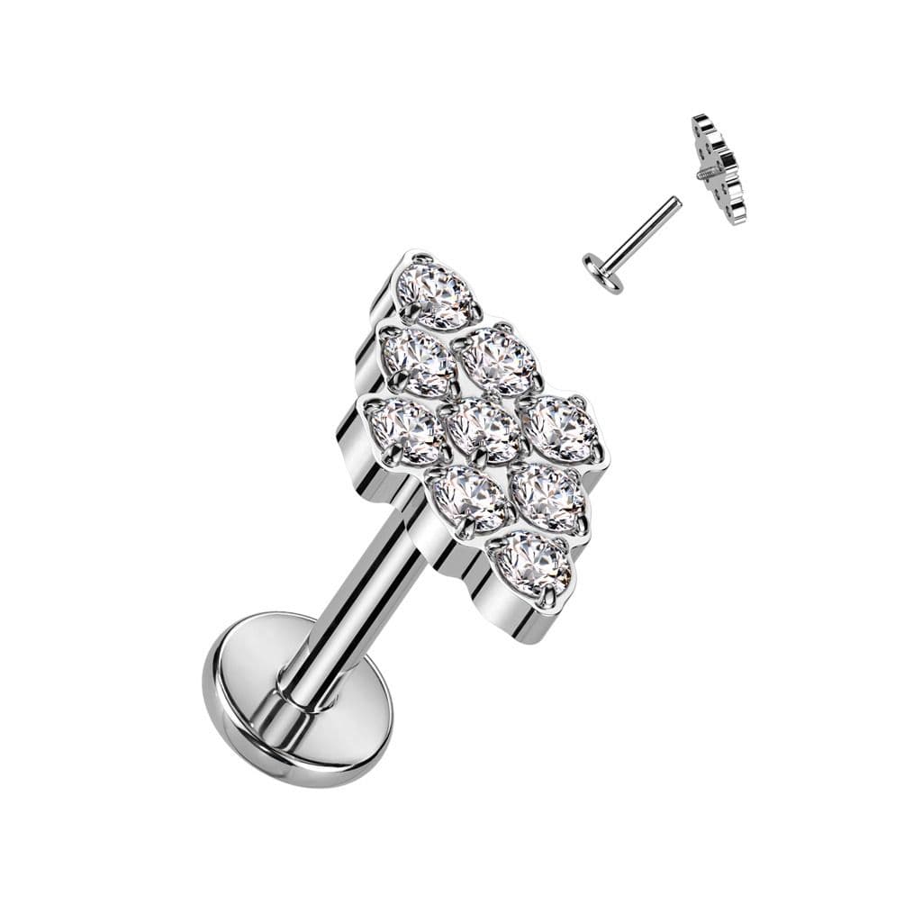 S4U Piercing do brady - labreta TITAN (duhová) - TIT1263AB-1208 - náhled 3