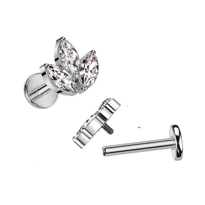 S4U Piercing do brady - labreta TITAN (duhová) - TIT1262AB-1208 - náhled 4